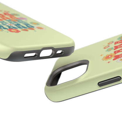 'Mama' Retro Floral Magnetic Impact-Resistant Case