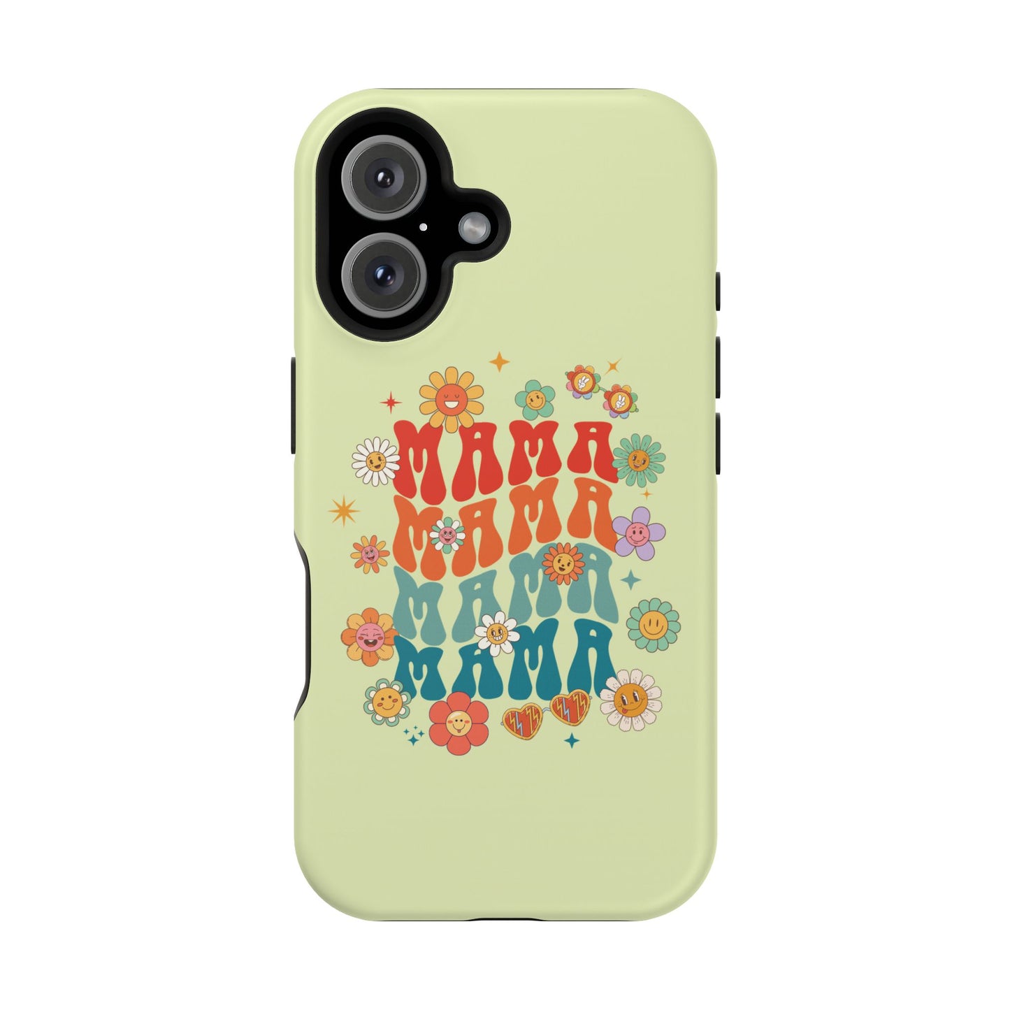 'Mama' Retro Floral Magnetic Impact-Resistant Case
