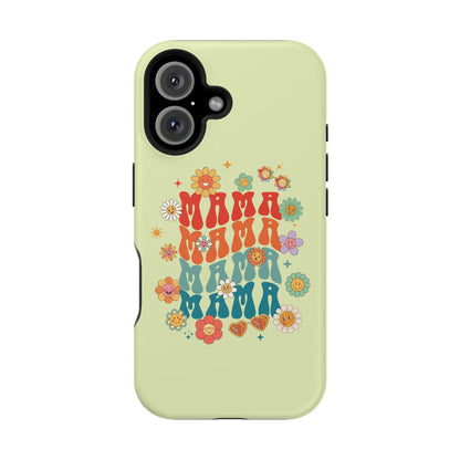 'Mama' Retro Floral Magnetic Impact-Resistant Case