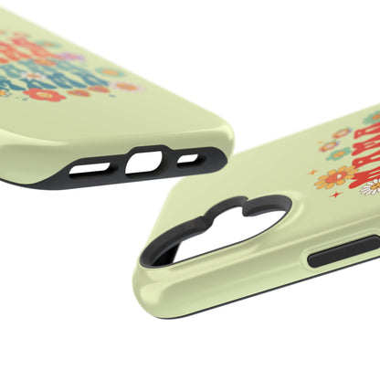 'Mama' Retro Floral Magnetic Impact-Resistant Case