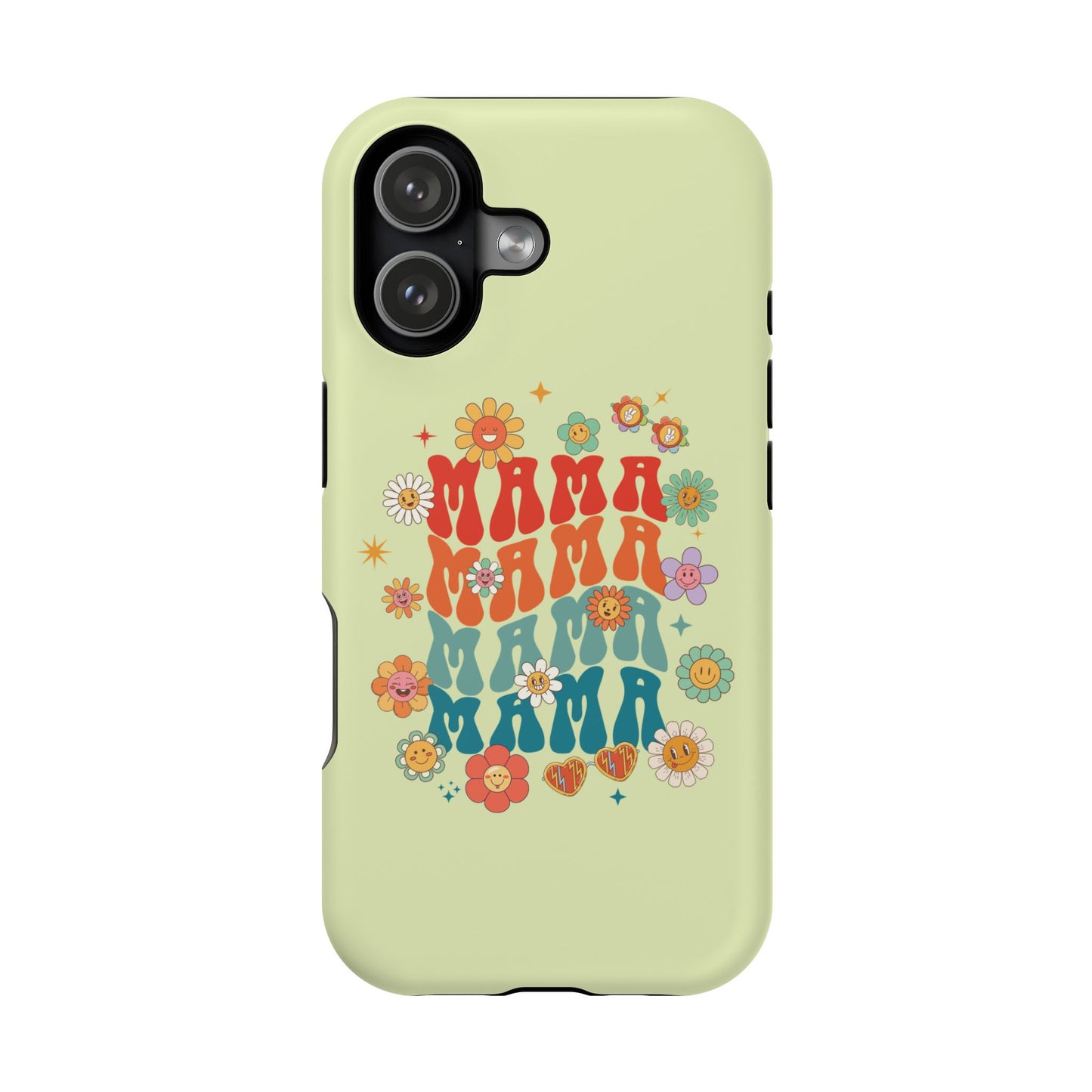 'Mama' Retro Floral Magnetic Impact-Resistant Case