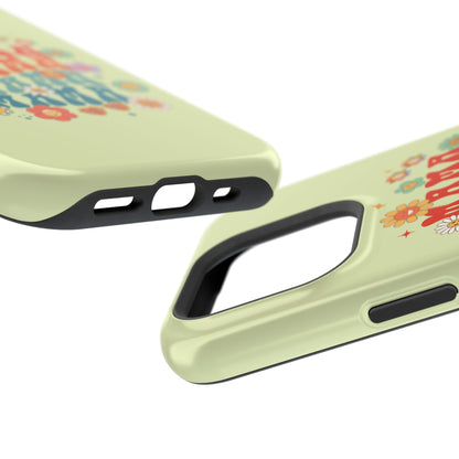 'Mama' Retro Floral Magnetic Impact-Resistant Case