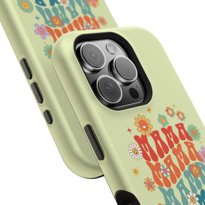 'Mama' Retro Floral Magnetic Impact-Resistant Case