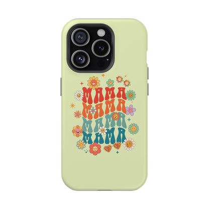 'Mama' Retro Floral Magnetic Impact-Resistant Case