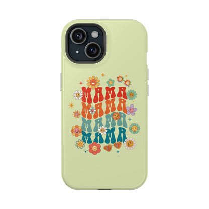 'Mama' Retro Floral Magnetic Impact-Resistant Case