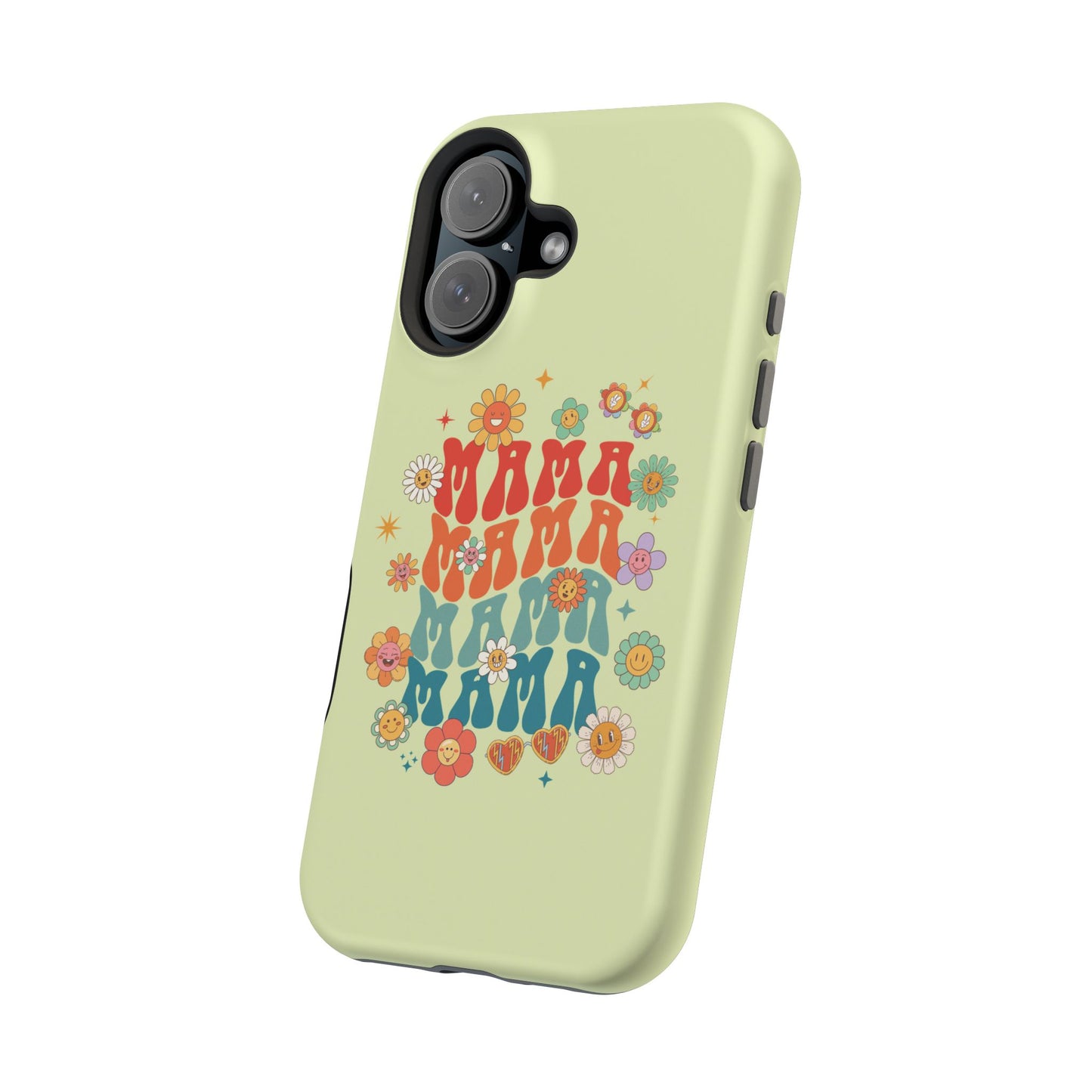 'Mama' Retro Floral Magnetic Impact-Resistant Case
