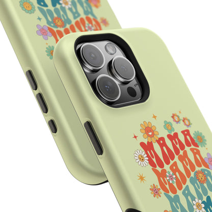 'Mama' Retro Floral Magnetic Impact-Resistant Case