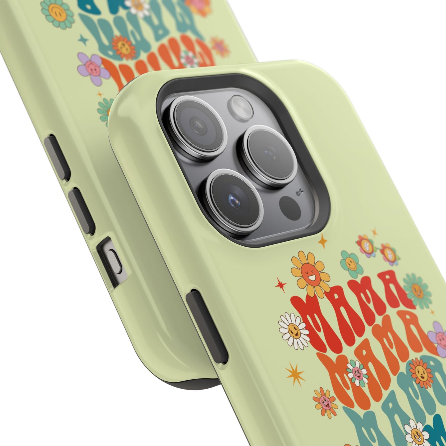 'Mama' Retro Floral Magnetic Impact-Resistant Case