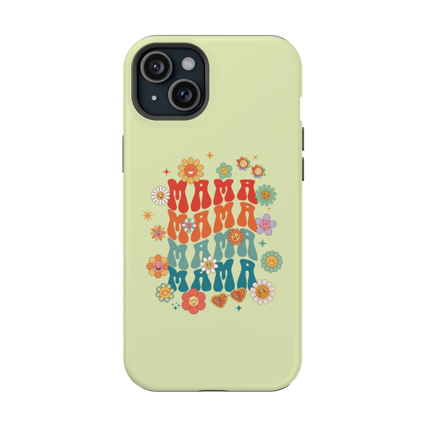 'Mama' Retro Floral Magnetic Impact-Resistant Case