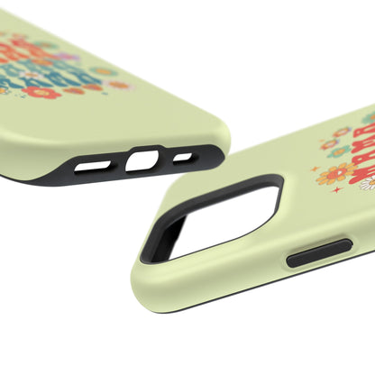 'Mama' Retro Floral Magnetic Impact-Resistant Case