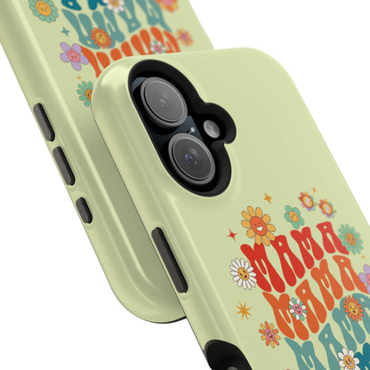 'Mama' Retro Floral Magnetic Impact-Resistant Case