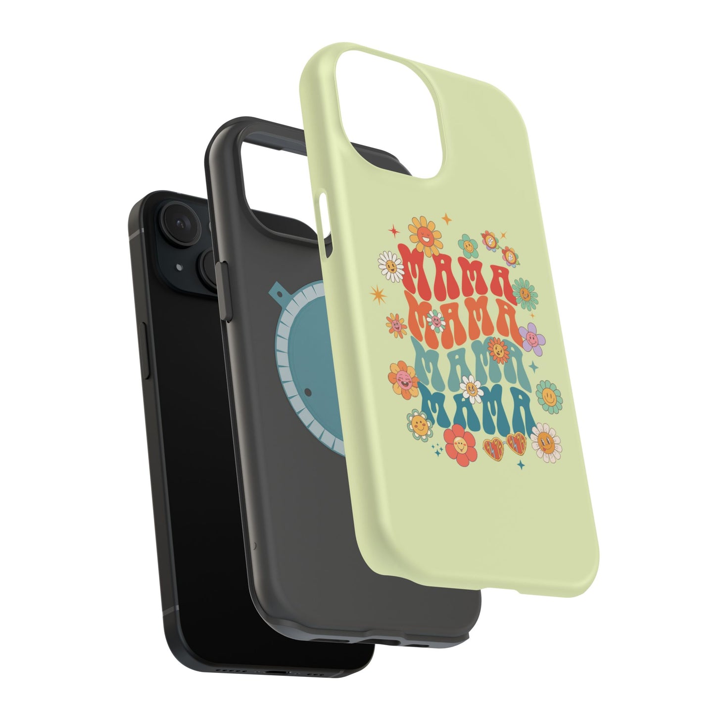 'Mama' Retro Floral Magnetic Impact-Resistant Case