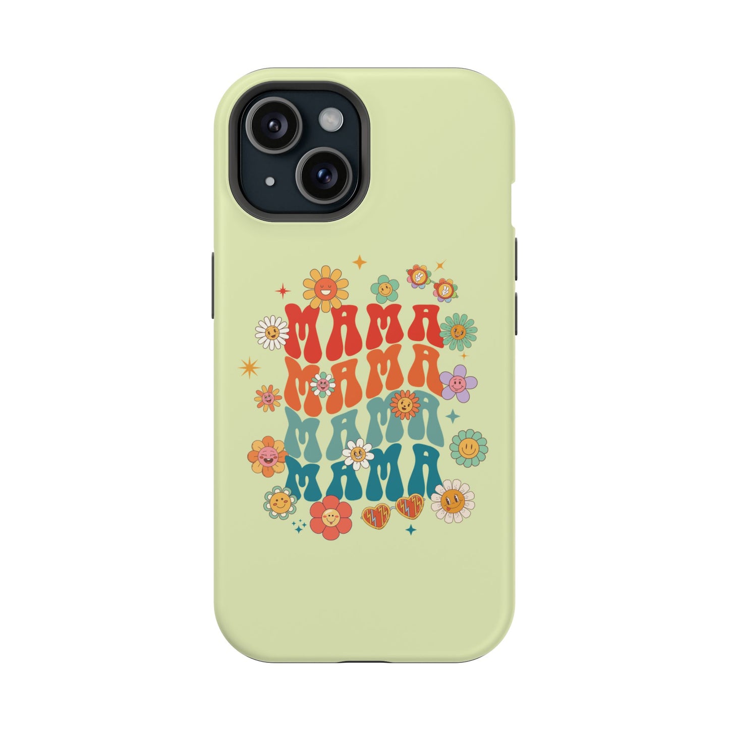 'Mama' Retro Floral Magnetic Impact-Resistant Case
