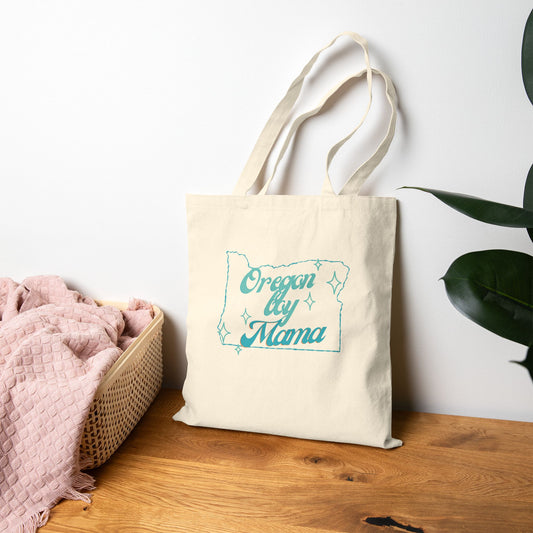 Oregon Boy Mama Canvas Tote Bag