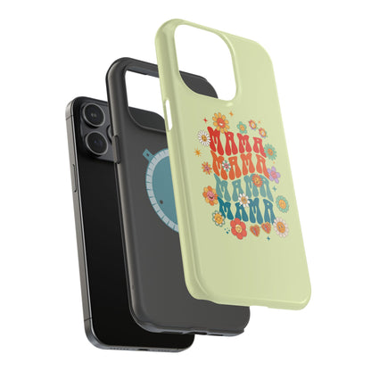 'Mama' Retro Floral Magnetic Impact-Resistant Case