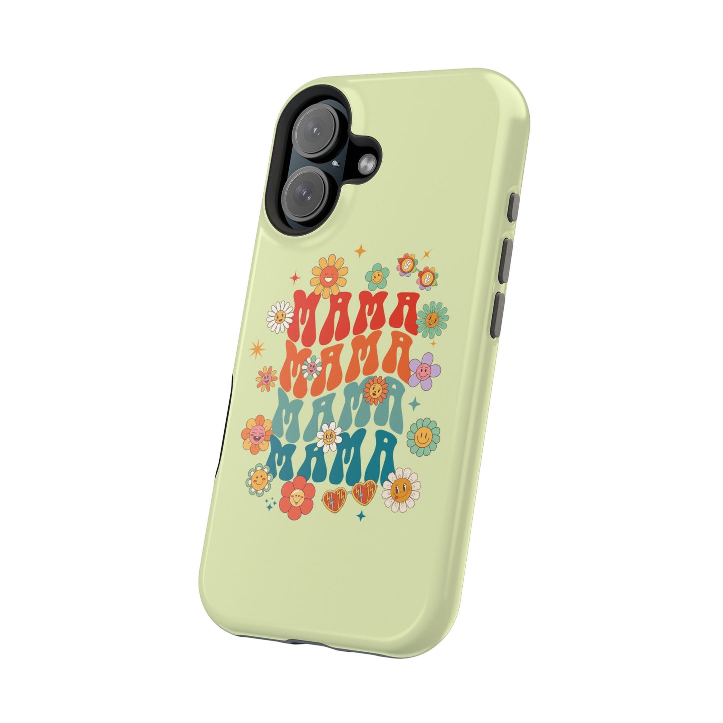 'Mama' Retro Floral Magnetic Impact-Resistant Case