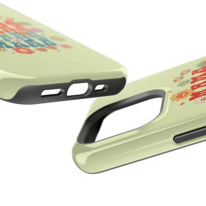 'Mama' Retro Floral Magnetic Impact-Resistant Case