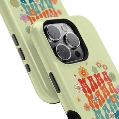 'Mama' Retro Floral Magnetic Impact-Resistant Case