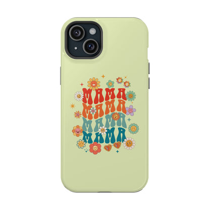 'Mama' Retro Floral Magnetic Impact-Resistant Case