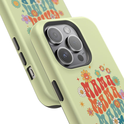 'Mama' Retro Floral Magnetic Impact-Resistant Case