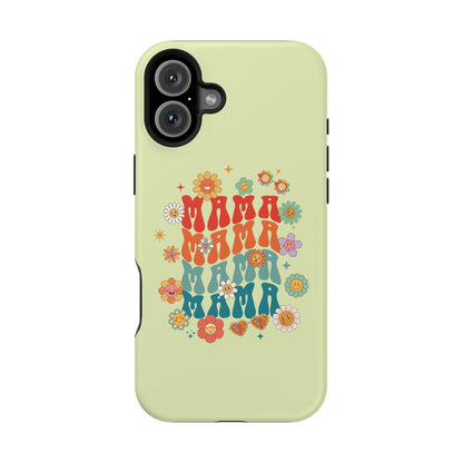 'Mama' Retro Floral Magnetic Impact-Resistant Case