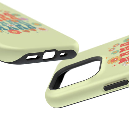'Mama' Retro Floral Magnetic Impact-Resistant Case