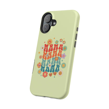 'Mama' Retro Floral Magnetic Impact-Resistant Case