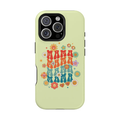 'Mama' Retro Floral Magnetic Impact-Resistant Case