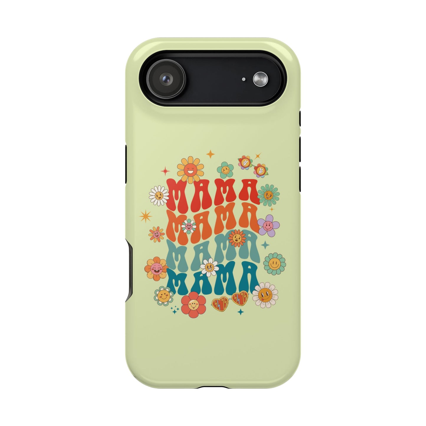 'Mama' Retro Floral Magnetic Impact-Resistant Case