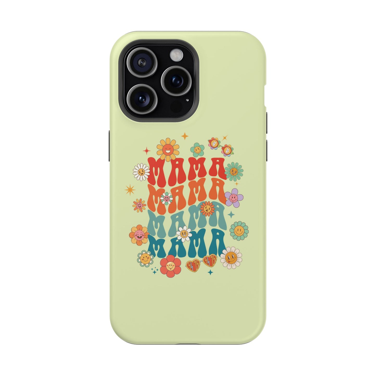 'Mama' Retro Floral Magnetic Impact-Resistant Case