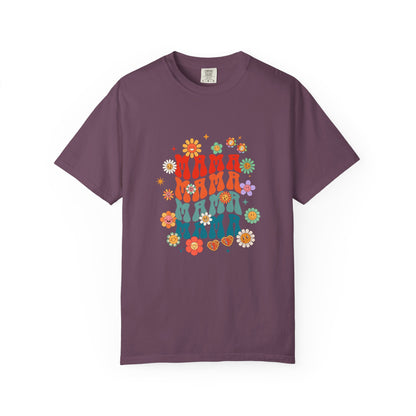 Mama Vibes Floral Retro T-Shirt