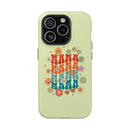 'Mama' Retro Floral Magnetic Impact-Resistant Case